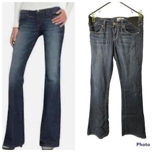 PAIGE Lauren Canyon Maternity flare dark wash jeans size 29